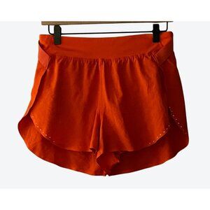 Lululemon Women's Size 6 Lined Active Running Shorts Orange 28" x 2"